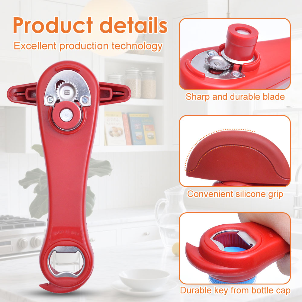 Kitchen Gadgets Jar Openers - Stainless Steel Multi Function Can Opener