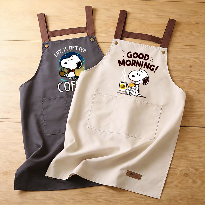 Kitchen Gadgets And Equipment - Snoopys Cooking Apron Men Women Anime