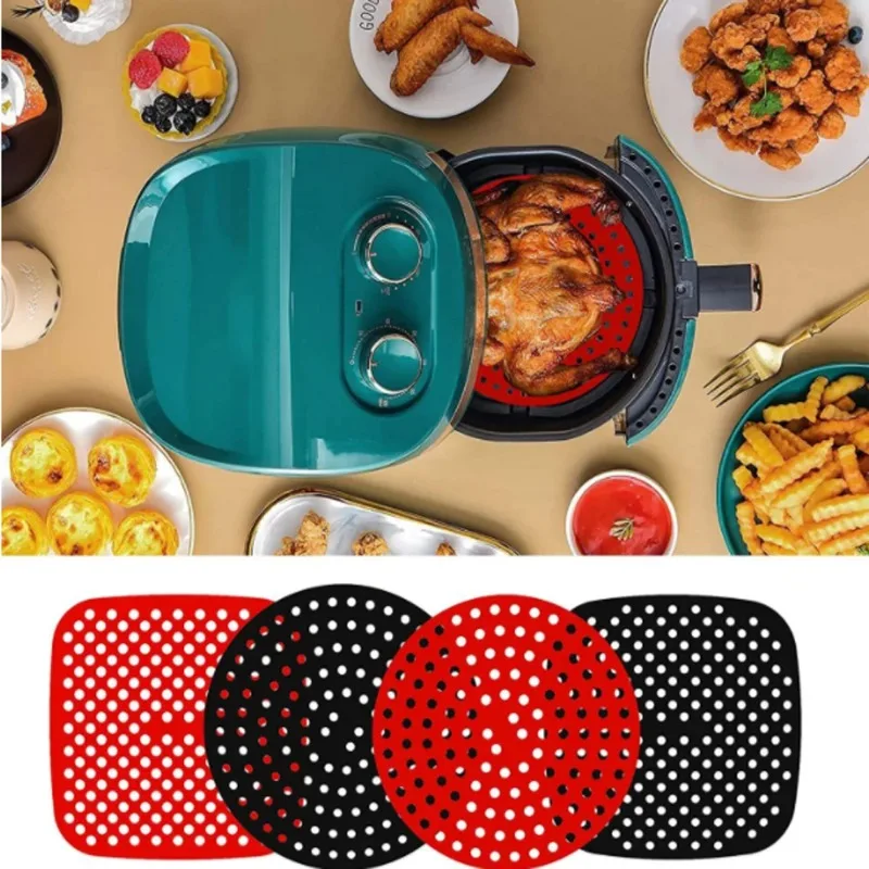 Silicone Steamer Basket - Air Fryer Liner Food Grade Reusable