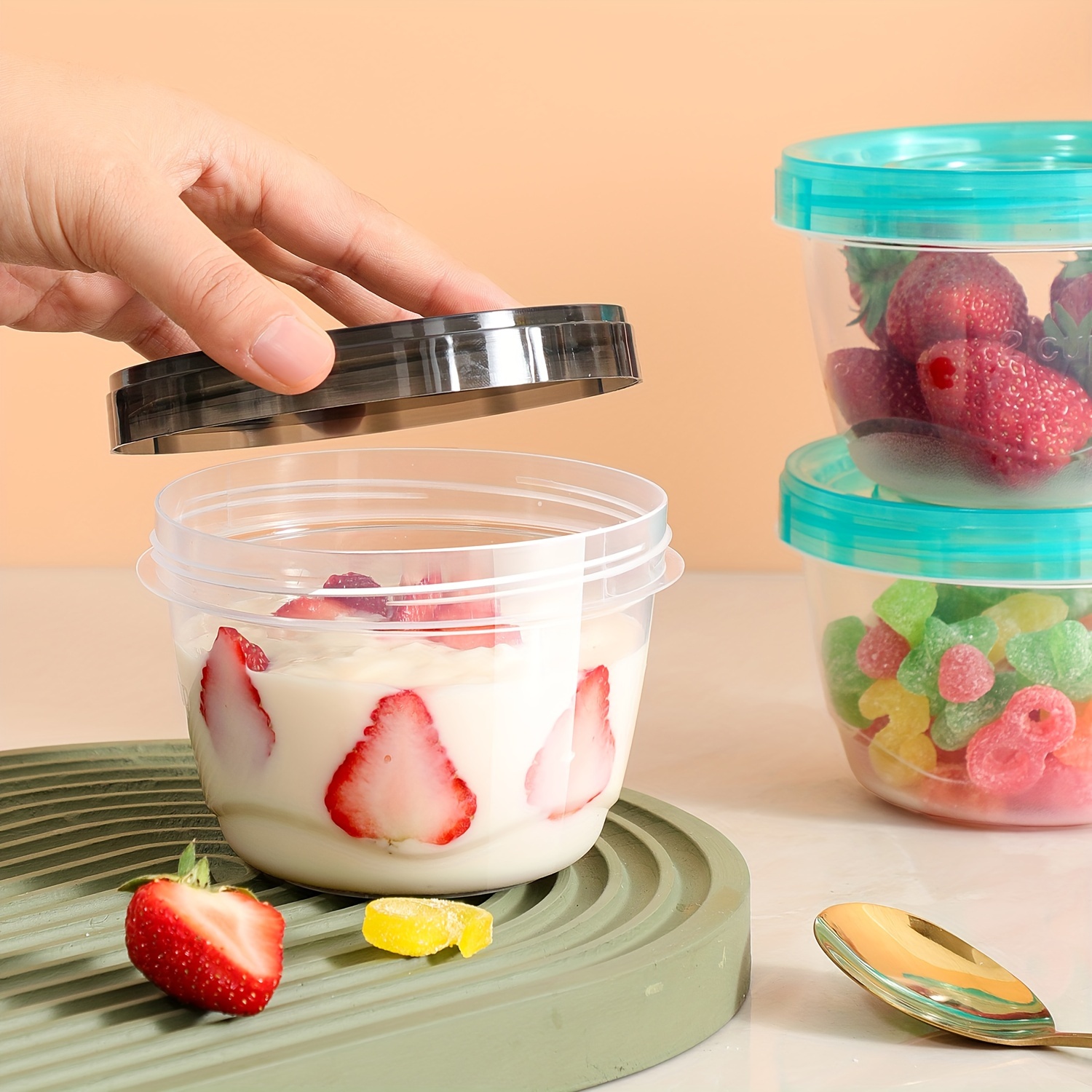 Kitchen Gadgets Storage - 2 Transparent Sealed Food Storage Containers