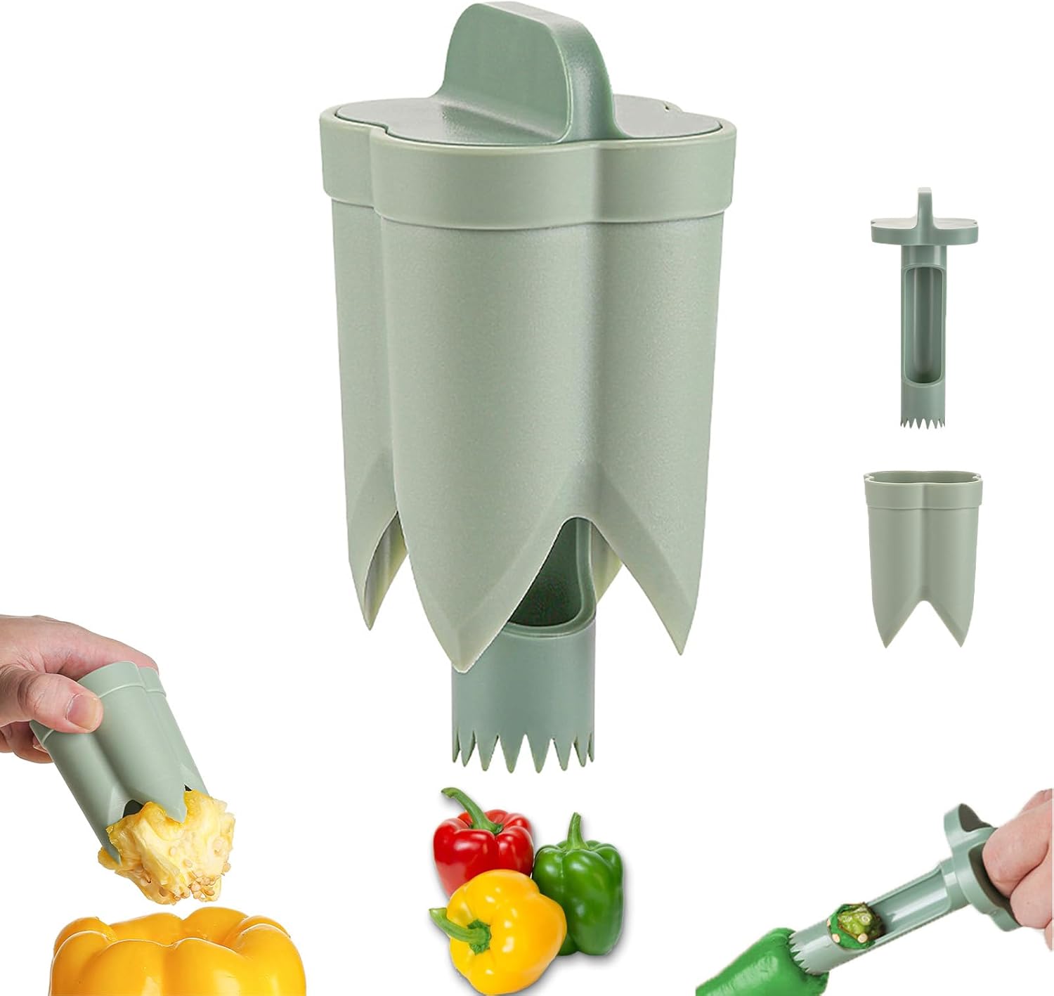 Kitchen Gadgets Images - 2-in-1 Bell Pepper Corer and Seeder