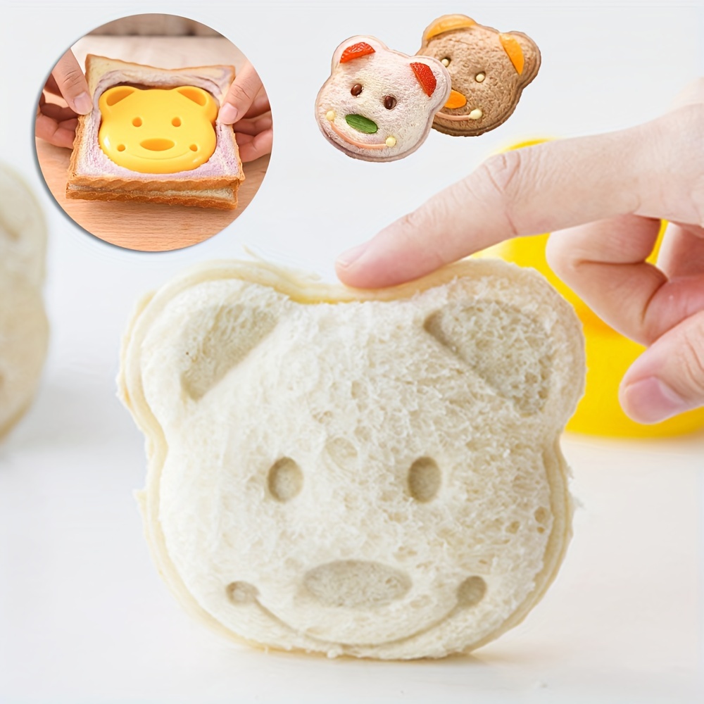 Kitchen Gadgets For Kids - 1Pc Cute Cartoon Bear Shaped Sandwich