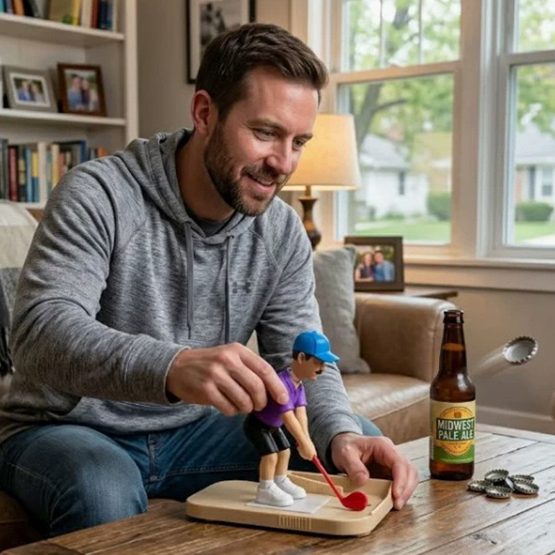 Funny Kitchen Gadgets Gifts - 3D Printed Funny Golfer Beer Bottle