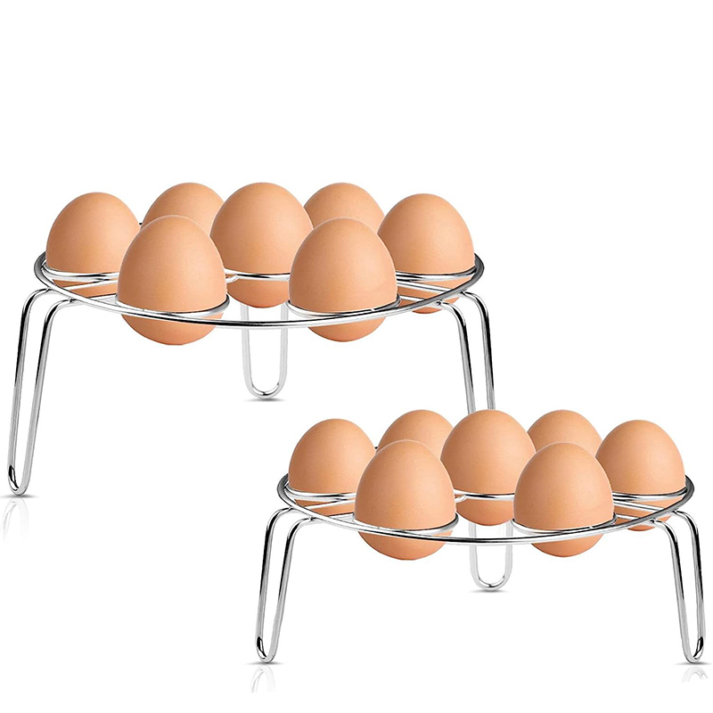Silicone Steamer Basket - LMETJMA Egg Steamer Rack Trivet for