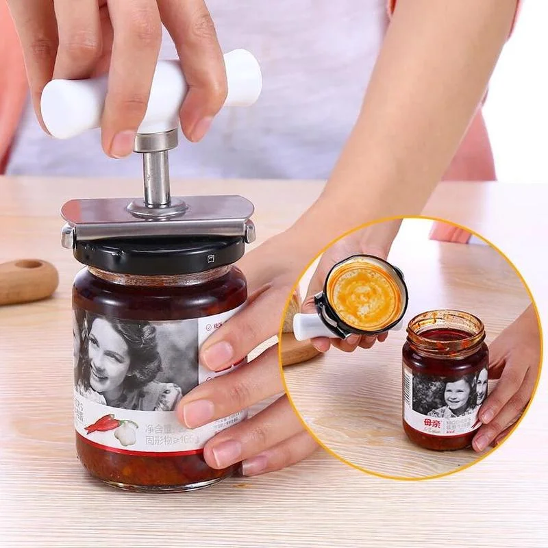 Kitchen Gadgets Jar Openers - Adjustable Bottle Cap Opener wrench Stainless