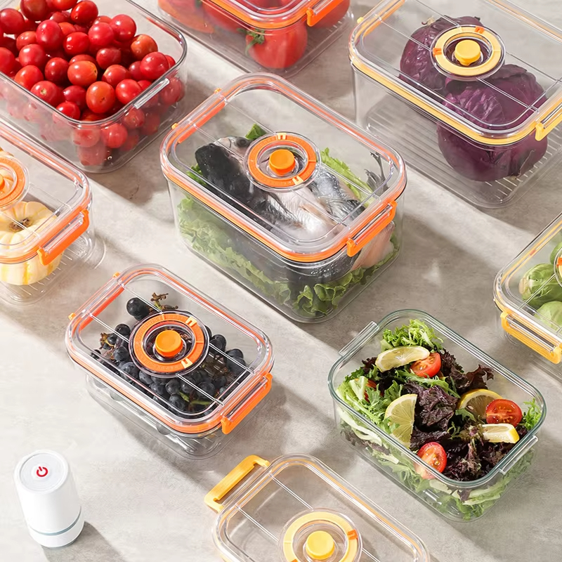 Kitchen Gadgets Storage - Vacuum Fresh-keeping Box Refrigerator Sealed Canister
