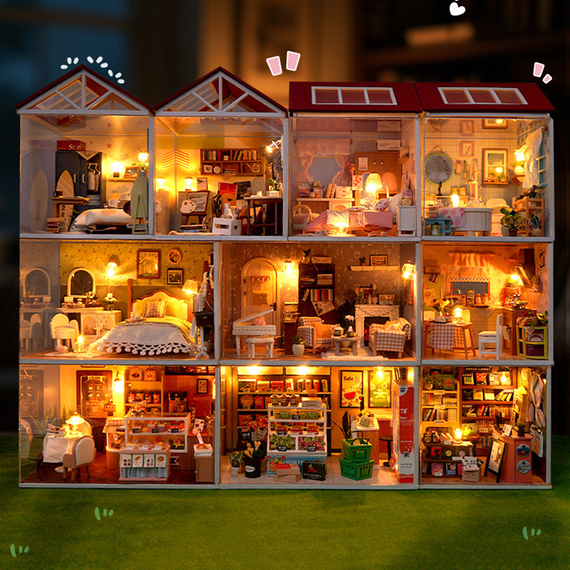 Kitchen Gadgets For Kids - DIY Wooden Dollhouse Mini Bedroom Kitchen