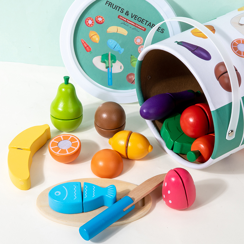Kitchen Gadgets For Kids - Wooden Pretend Toy Simulation Kitchen Classic