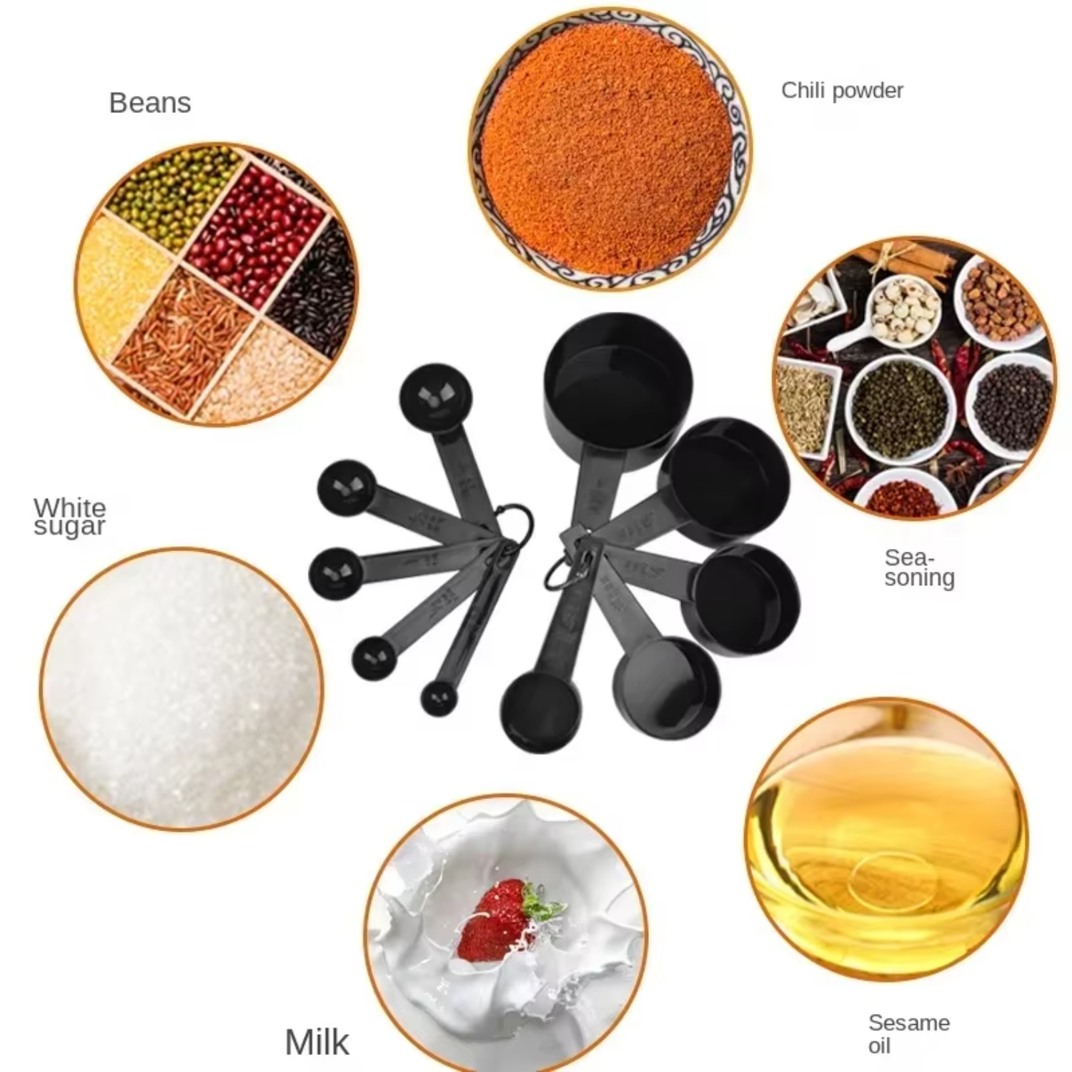 10pcs/set Measuring Spoons Cup - Kitchen Gadgets In China recension och pris