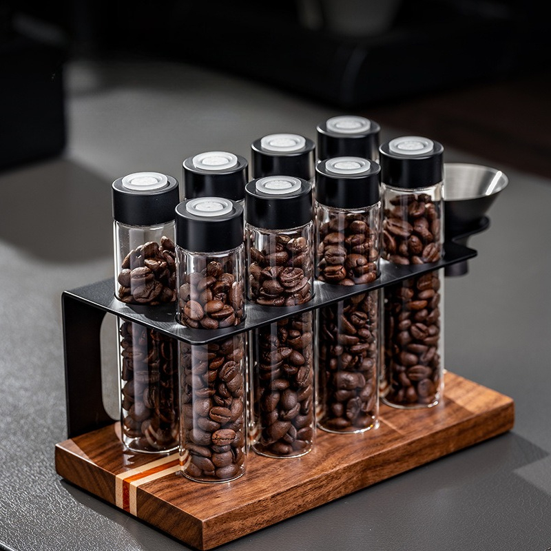 JUSTINLAU Glass Coffee Bean St - Kitchen Gadgets Storage recension och pris