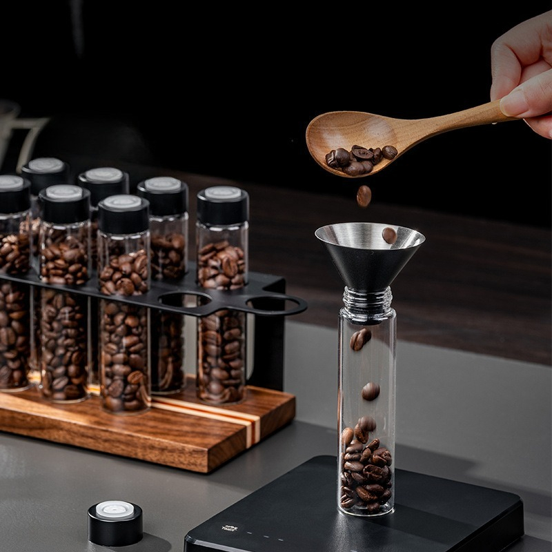 JUSTINLAU Glass Coffee Bean St - Kitchen Gadgets Storage recension och pris