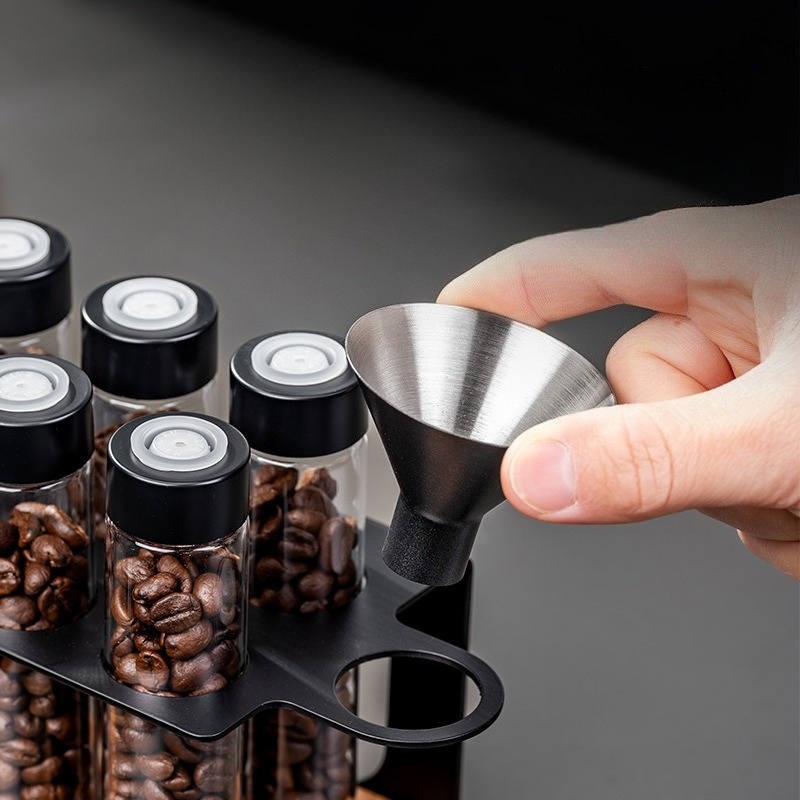 JUSTINLAU Glass Coffee Bean St - Kitchen Gadgets Storage recension och pris