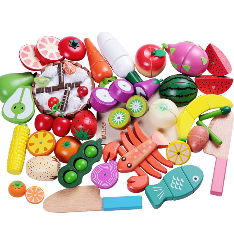 1PCS Wooden Toy Magnetic Cutti - Kitchen Gadgets For Kids recension och pris