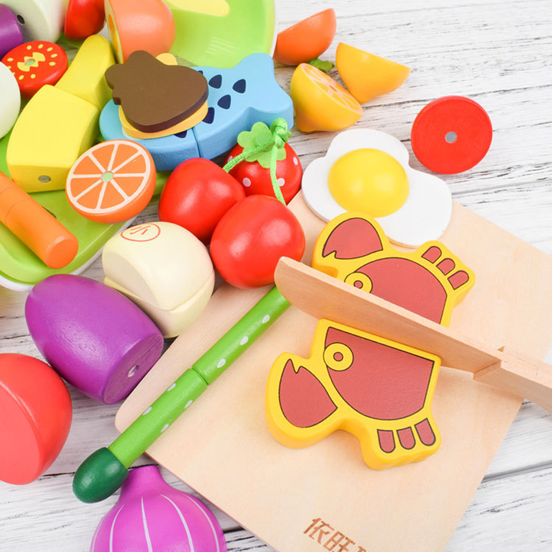 1PCS Wooden Toy Magnetic Cutti - Kitchen Gadgets For Kids recension och pris