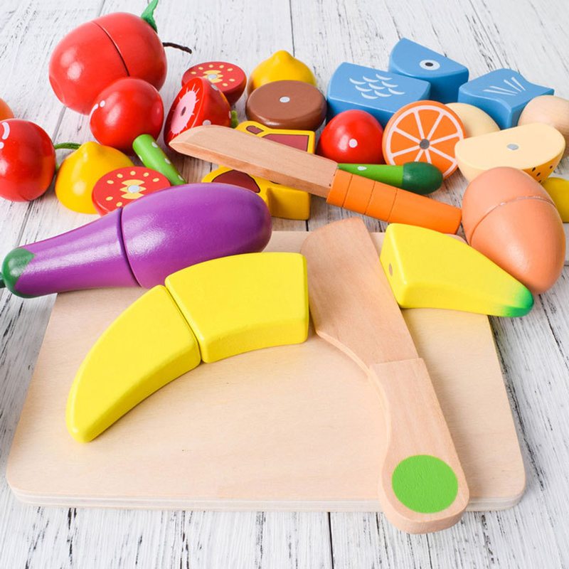 1PCS Wooden Toy Magnetic Cutti - Kitchen Gadgets For Kids recension och pris