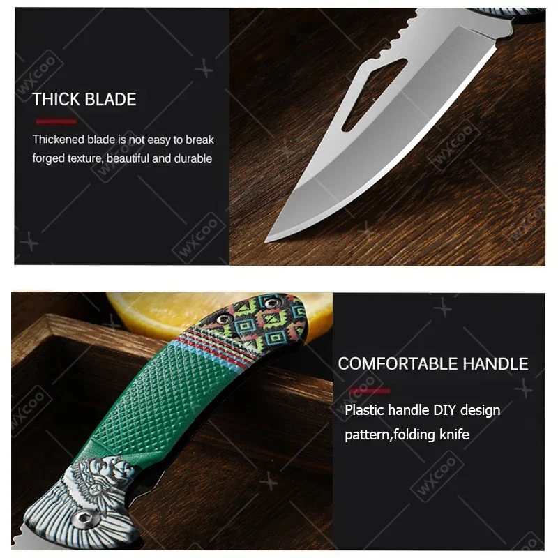 WXCOO Folding Knife Stainless  - Kitchen Gadgets And Equipment recension och pris