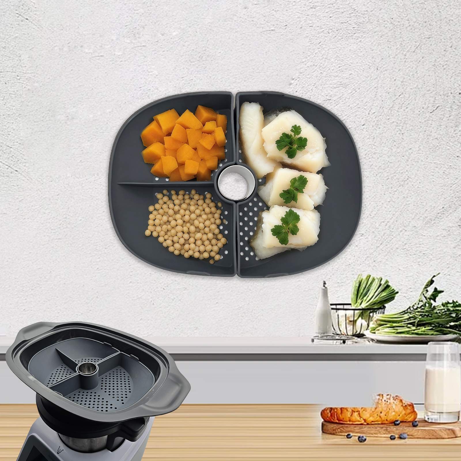 Silicone Steamer Basket Divide - Silicone Steamer Basket recension och pris