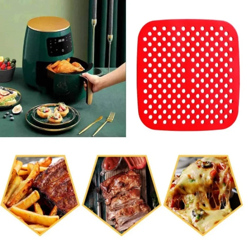 Air Fryer Liner Food Grade Reu - Silicone Steamer Basket recension och pris