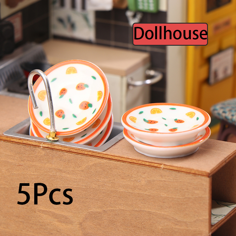 5Pcs 1/12 Dollhouse Mini Plate - Kitchen Gadgets Best recension och pris