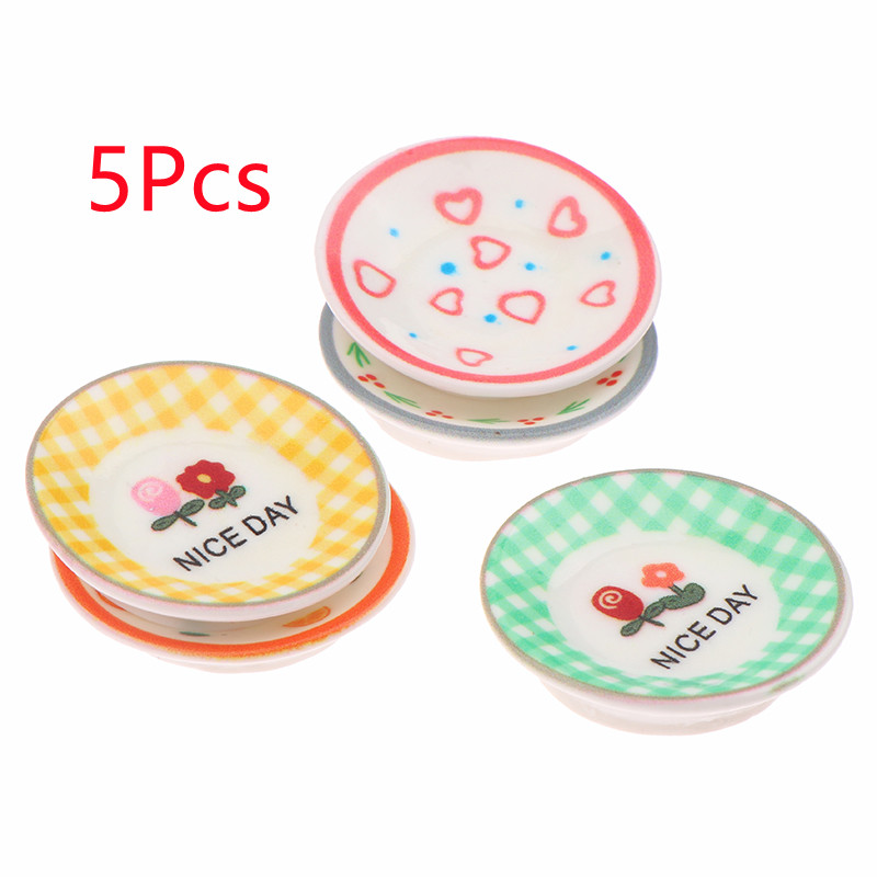 5Pcs 1/12 Dollhouse Mini Plate - Kitchen Gadgets Best recension och pris