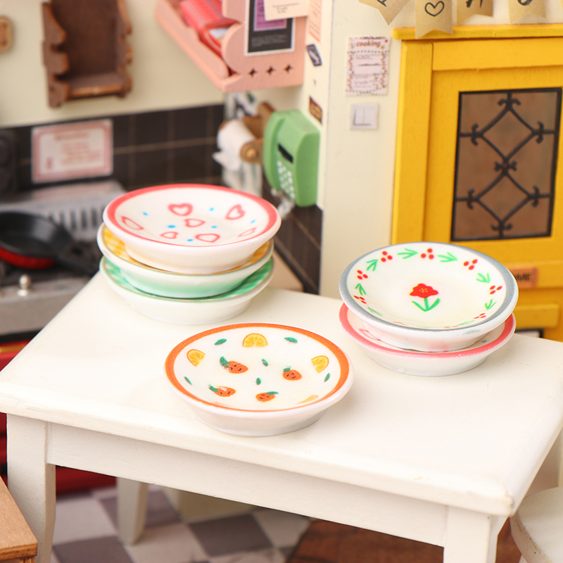 5Pcs 1/12 Dollhouse Mini Plate - Kitchen Gadgets Best recension och pris