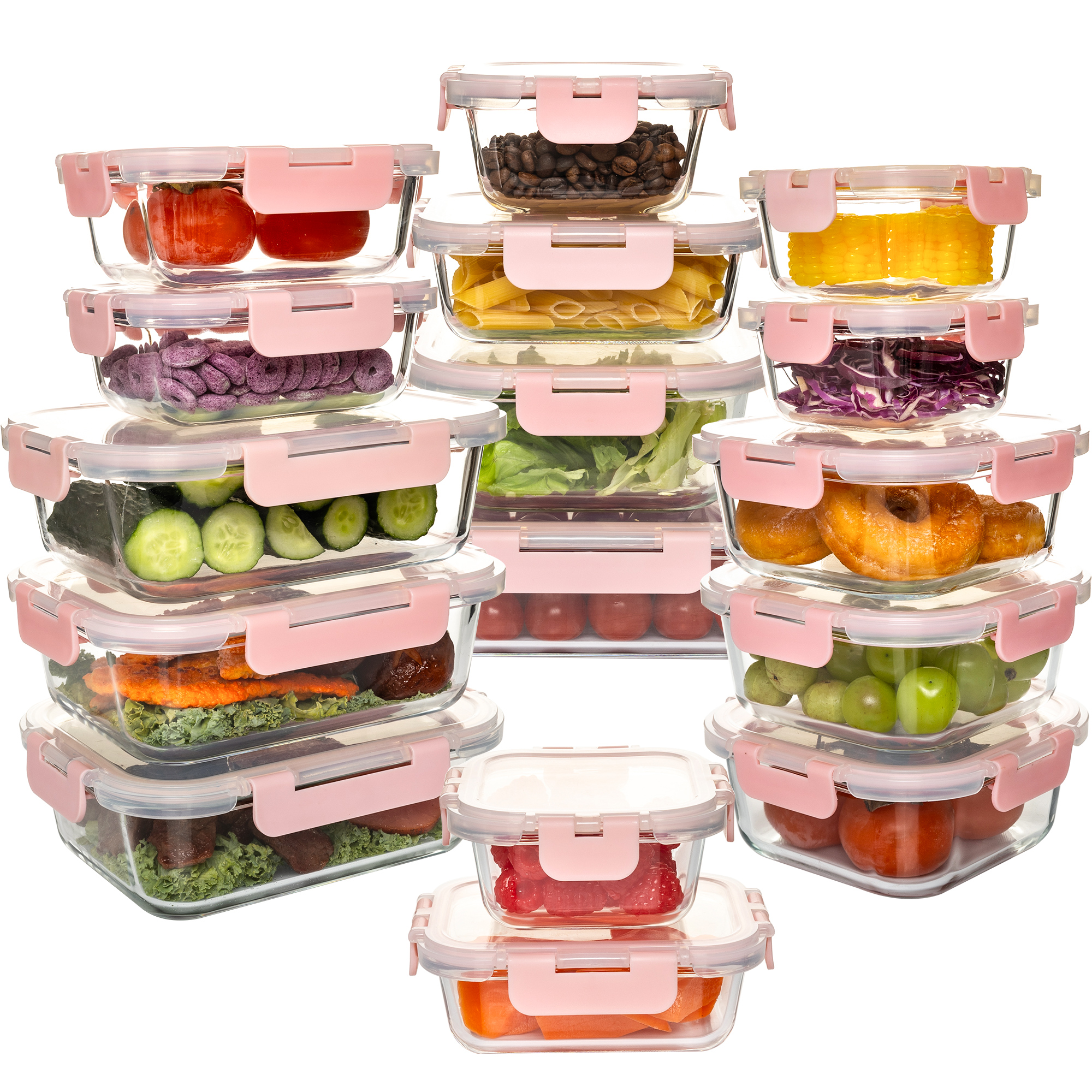 16-Piece Glass Food Storage Co - Kitchen Gadgets Storage recension och pris