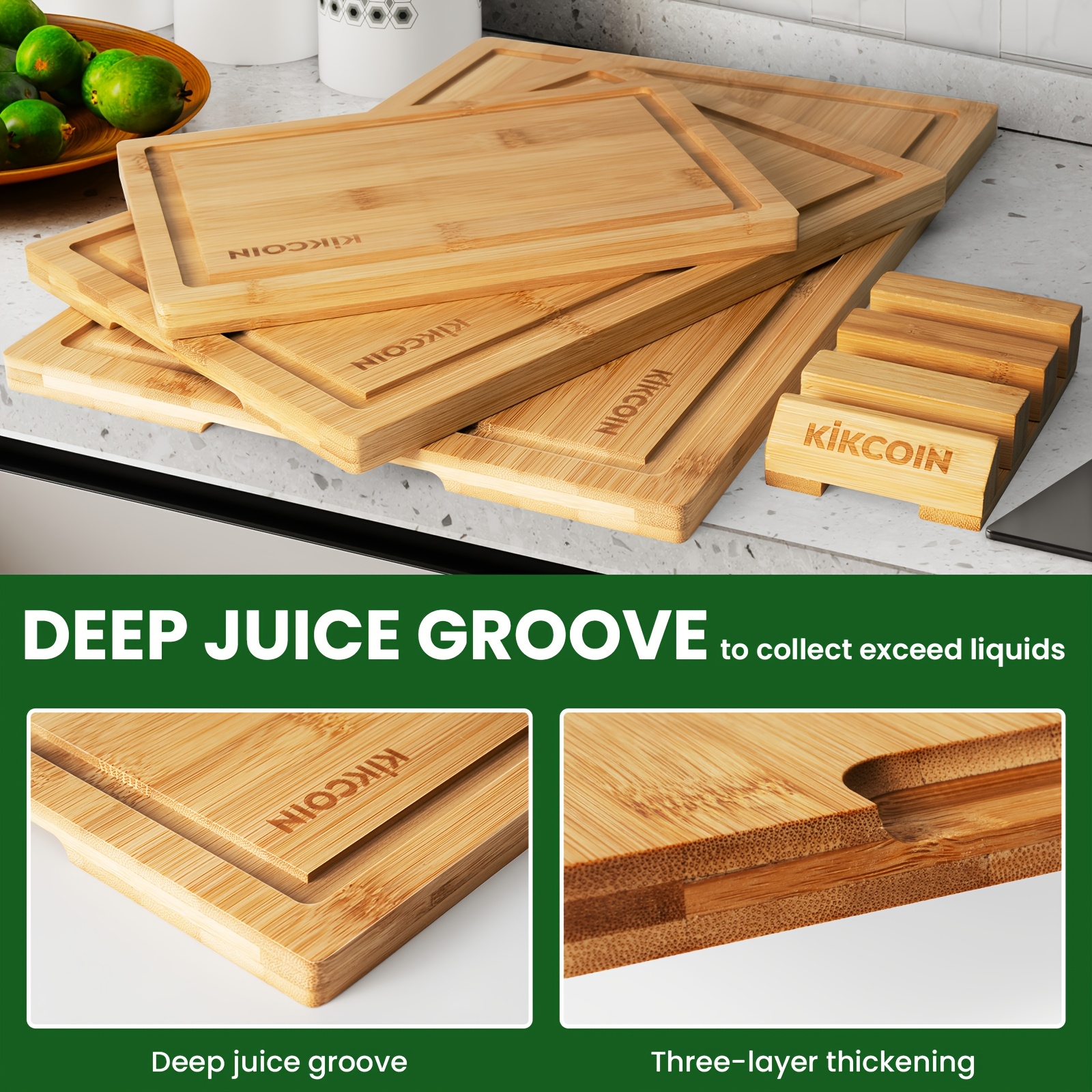 4pcs Oversized Bamboo Cutting  - Kitchen Gadgets In China recension och pris