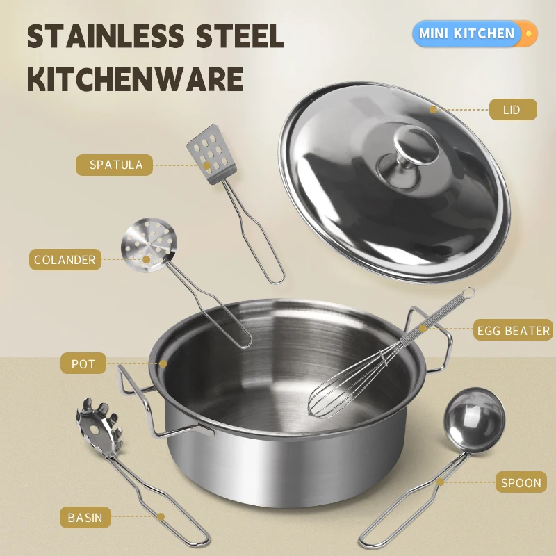 Stainless Steel Kids Kitchen T - Kitchen Gadgets For Kids recension och pris