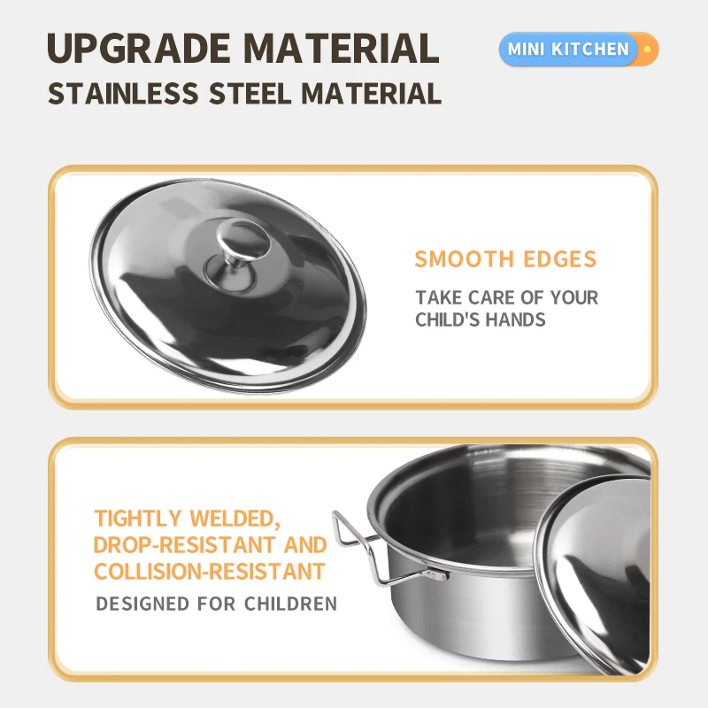 Stainless Steel Kids Kitchen T - Kitchen Gadgets For Kids recension och pris