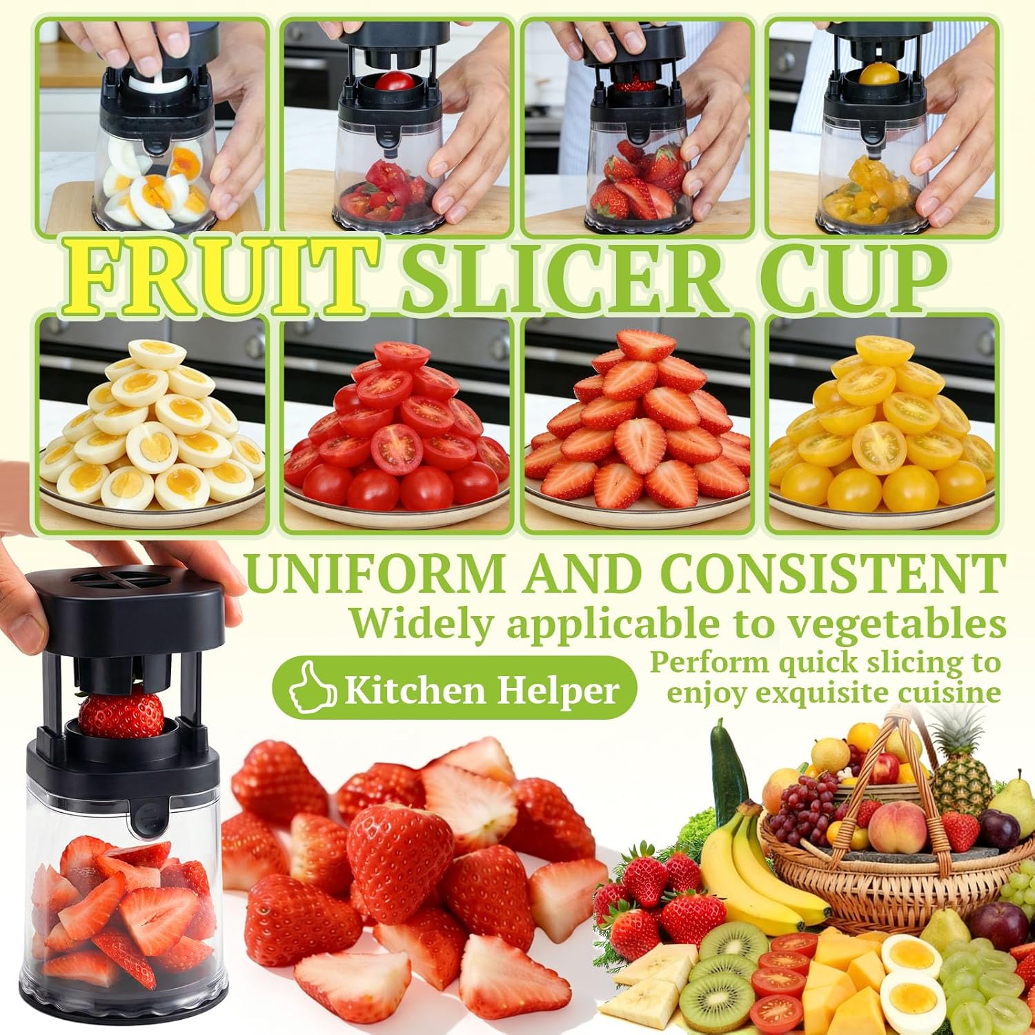 Fruit Slicer Cup, Strawberry S - Kitchen Gadgets Images recension och pris