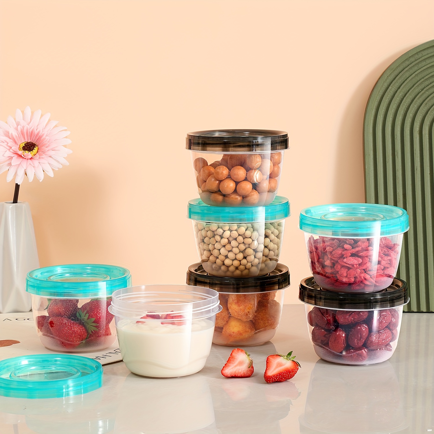 2 Transparent Sealed Food Stor - Kitchen Gadgets Storage recension och pris