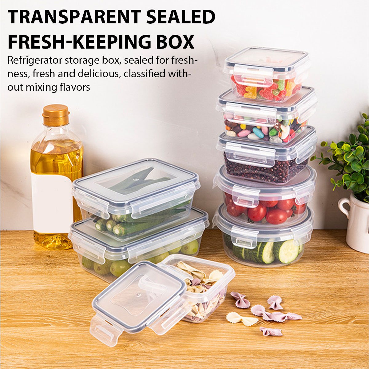 24Pcs/set Food Storage Box Set - Kitchen Gadgets Storage recension och pris
