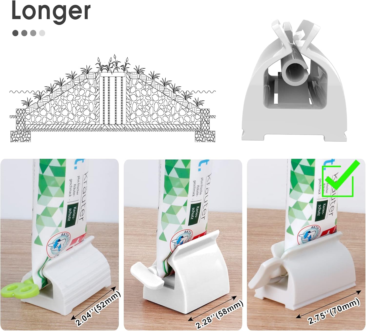 3 PCS Tube Squeezer for Toothp - Kitchen Gadgets Images recension och pris
