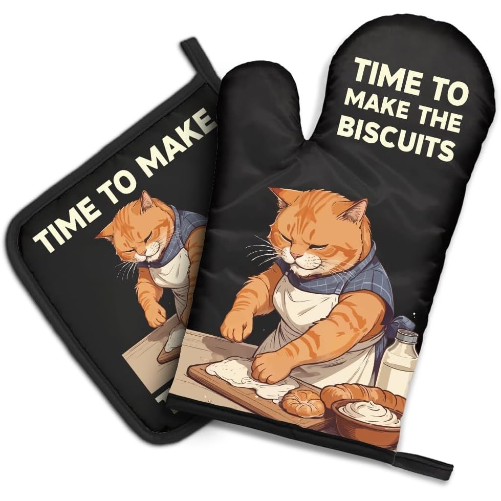 The Biscuits Funny Cat Oven Mi - Funny Kitchen Gadgets Gifts recension och pris