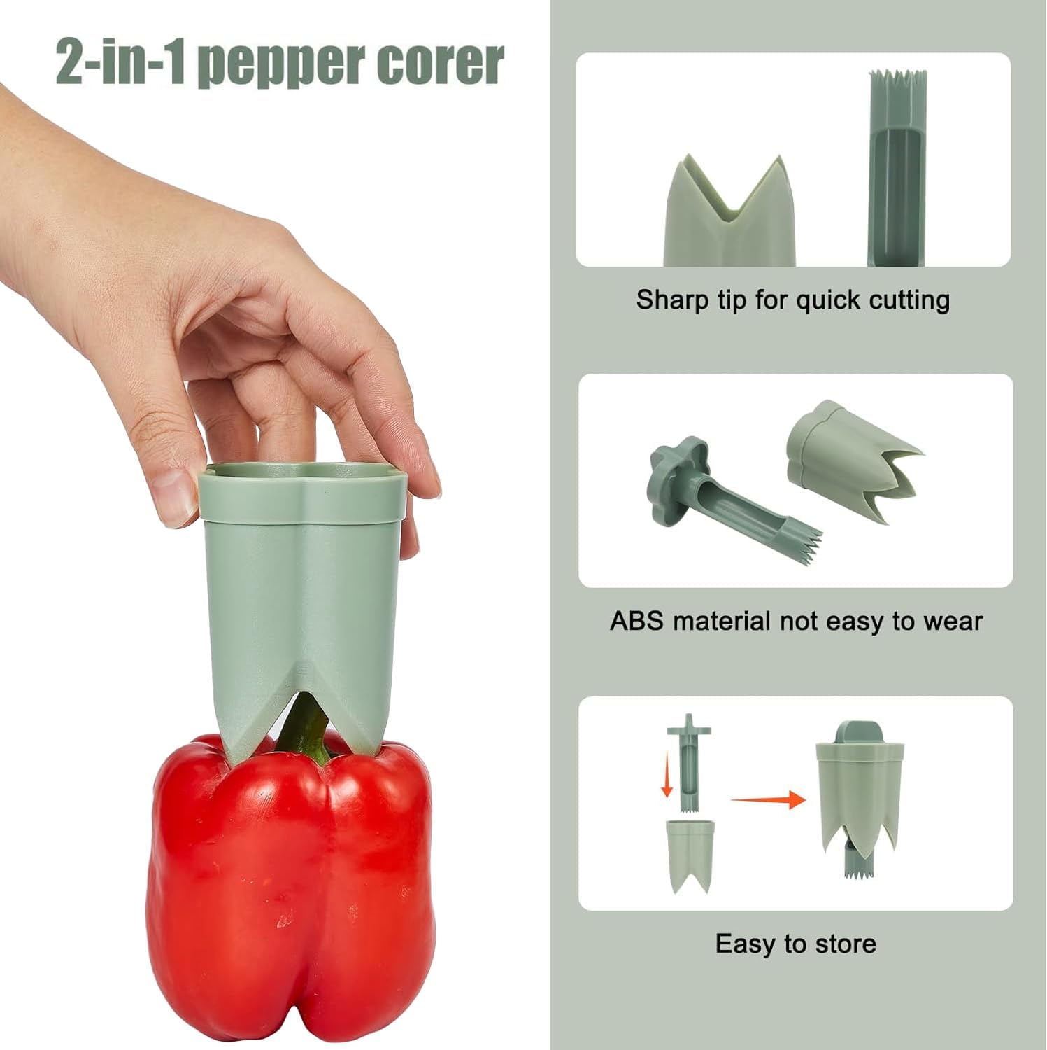 Bell Pepper Corer Tool with Se - Kitchen Gadgets Images recension och pris