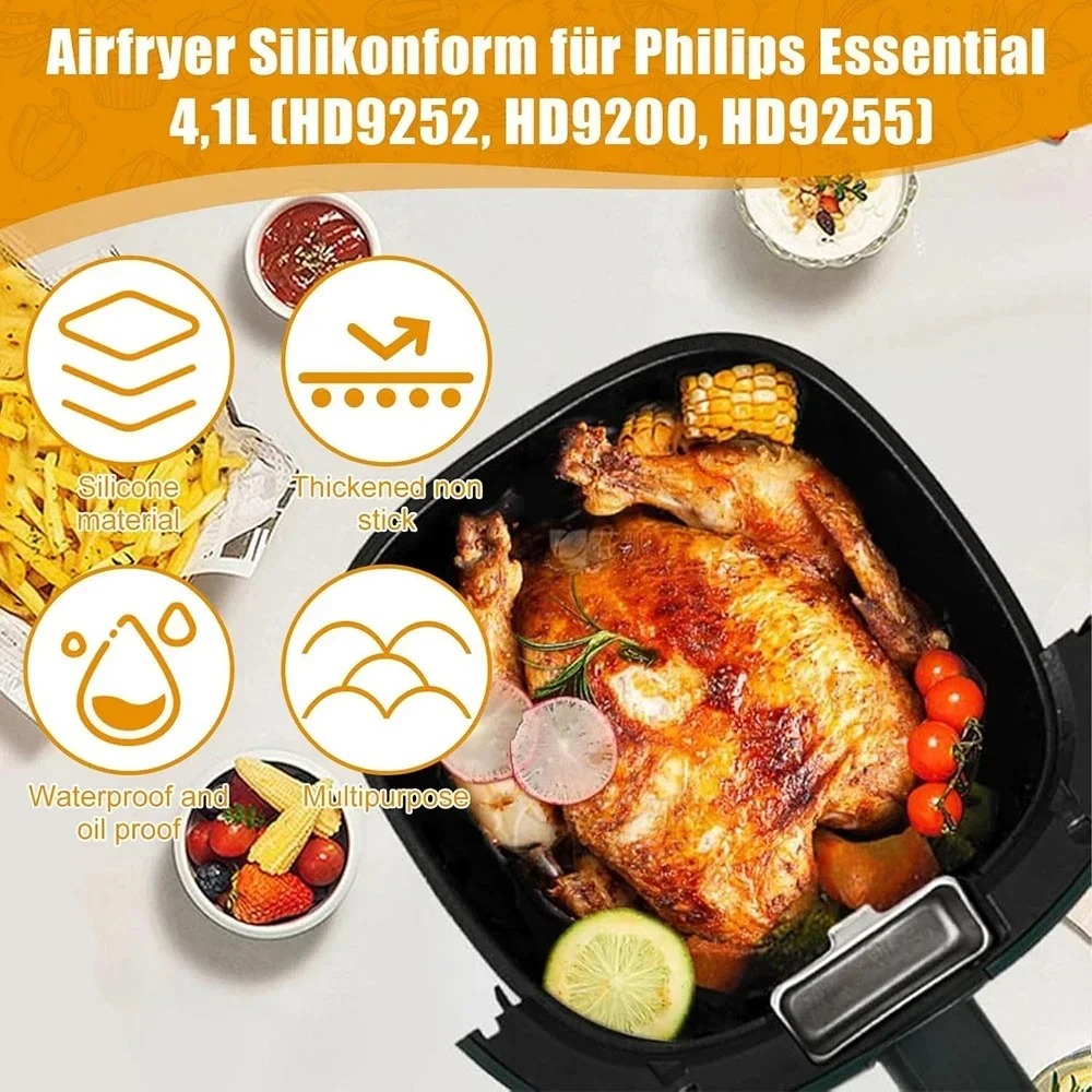Air Fryer Silicone Baking Tray - Silicone Steamer Basket recension och pris