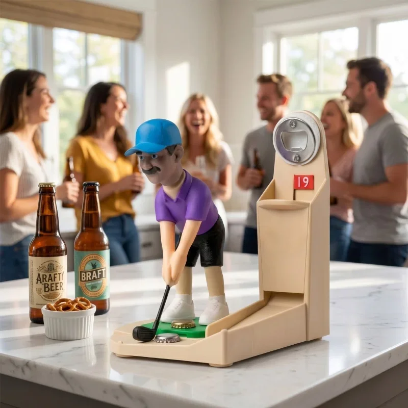 3D Printed Funny Golfer Beer B - Funny Kitchen Gadgets Gifts recension och pris