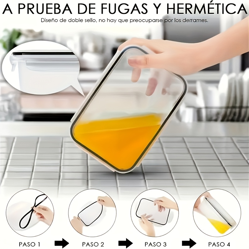 8Pcs Set Includes 4 Containers - Kitchen Gadgets Storage recension och pris