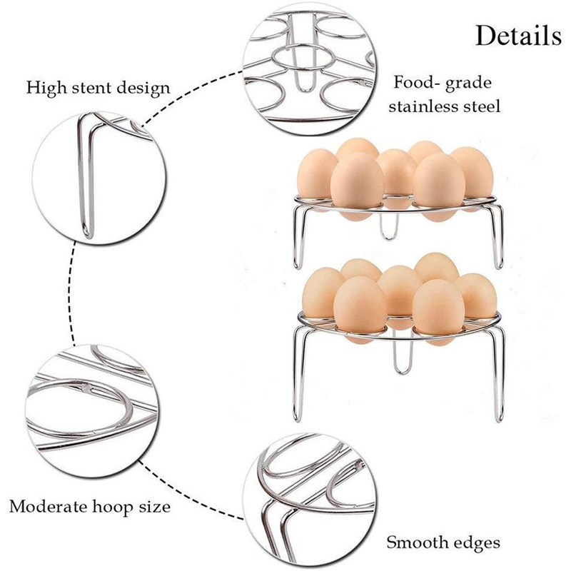 LMETJMA Egg Steamer Rack Trive - Silicone Steamer Basket recension och pris