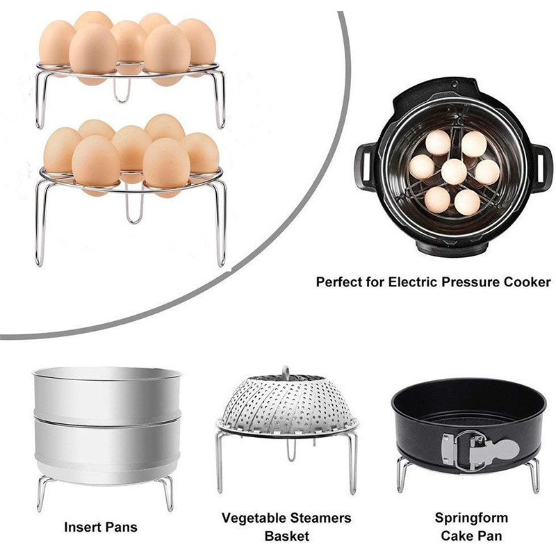 LMETJMA Egg Steamer Rack Trive - Silicone Steamer Basket recension och pris