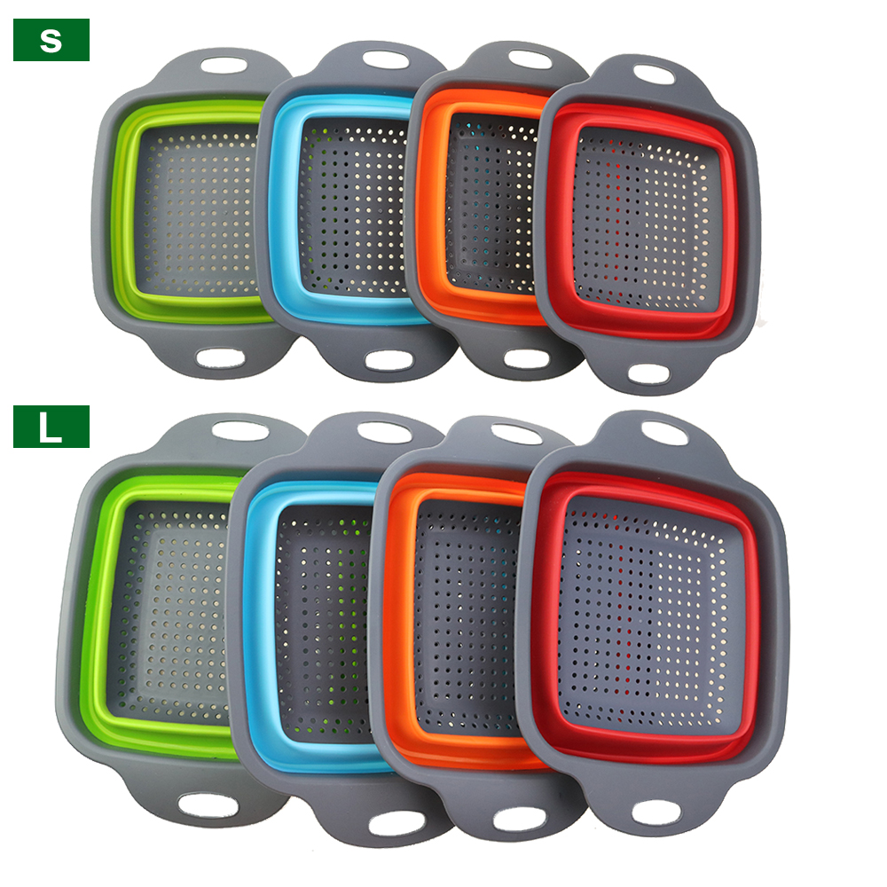 1Pc 2in1 Silicone Folding Drai - Silicone Steamer Basket recension och pris
