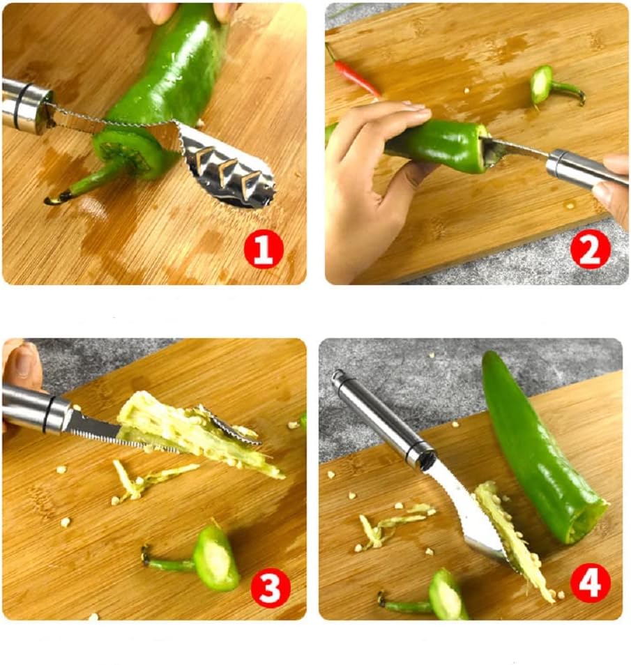 Jalapeno Pepper Corer, Stainle - Kitchen Gadgets Images recension och pris