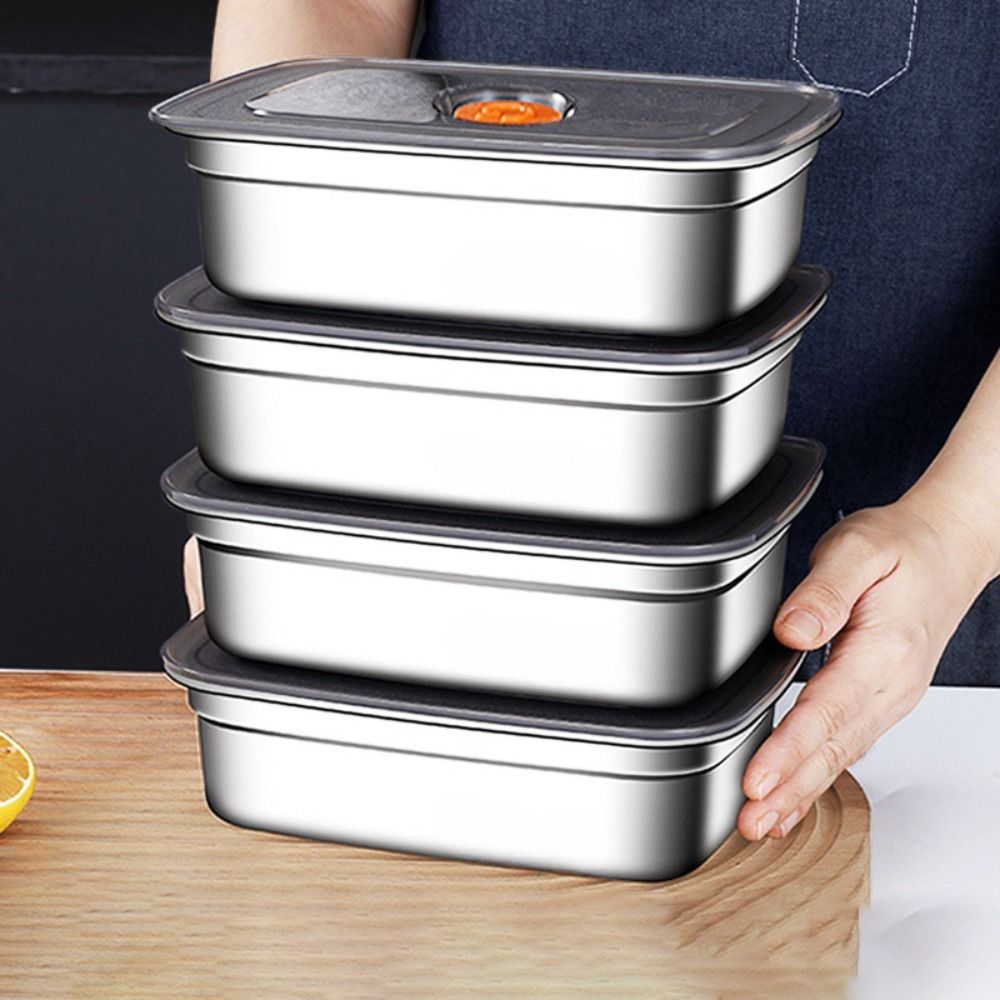 Stainless Steel Lunch Box Bent - Kitchen Gadgets For Kids recension och pris