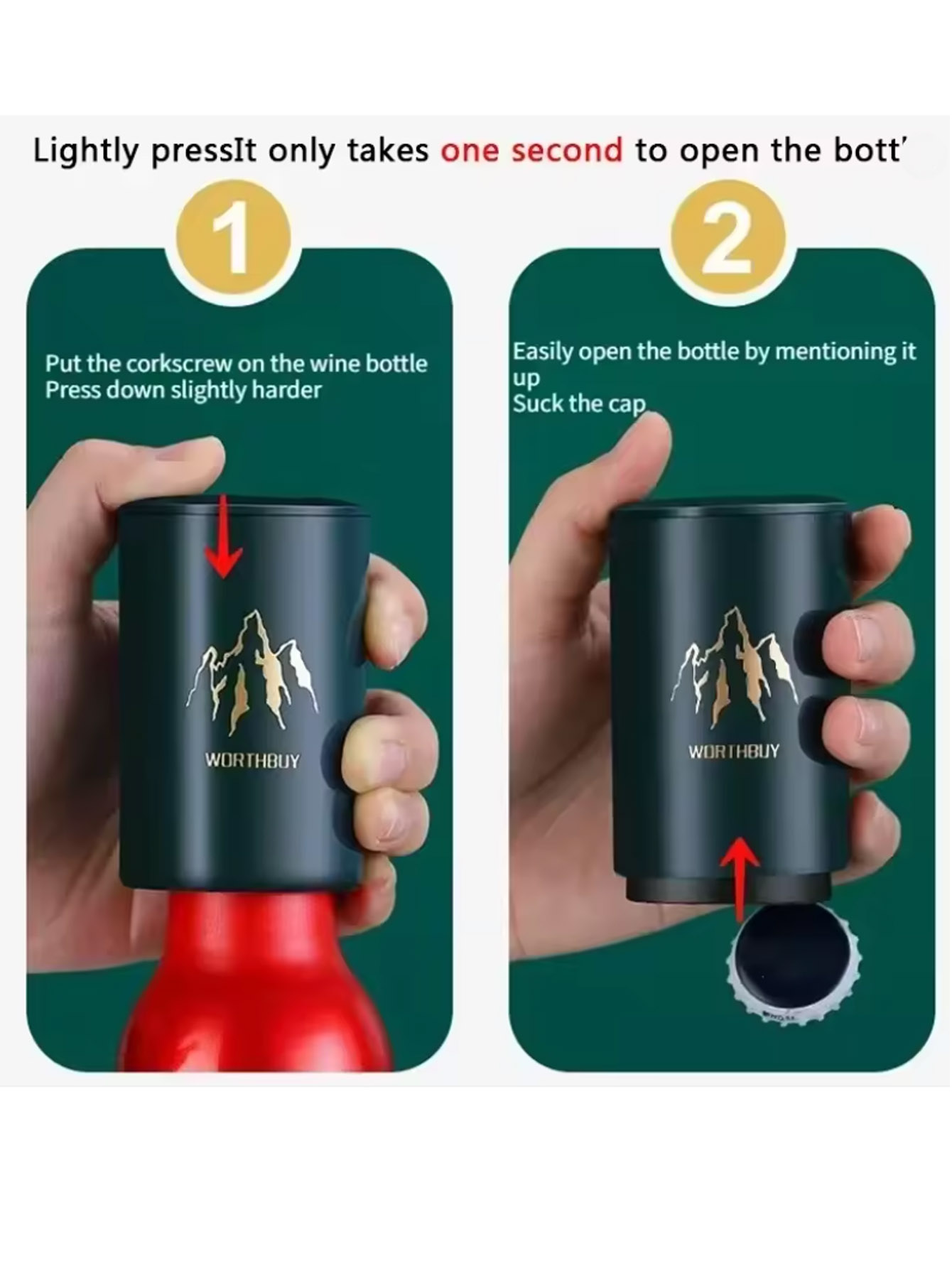 1Pcs Automatic Beer Bottle Ope - Kitchen Gadgets And Equipment recension och pris