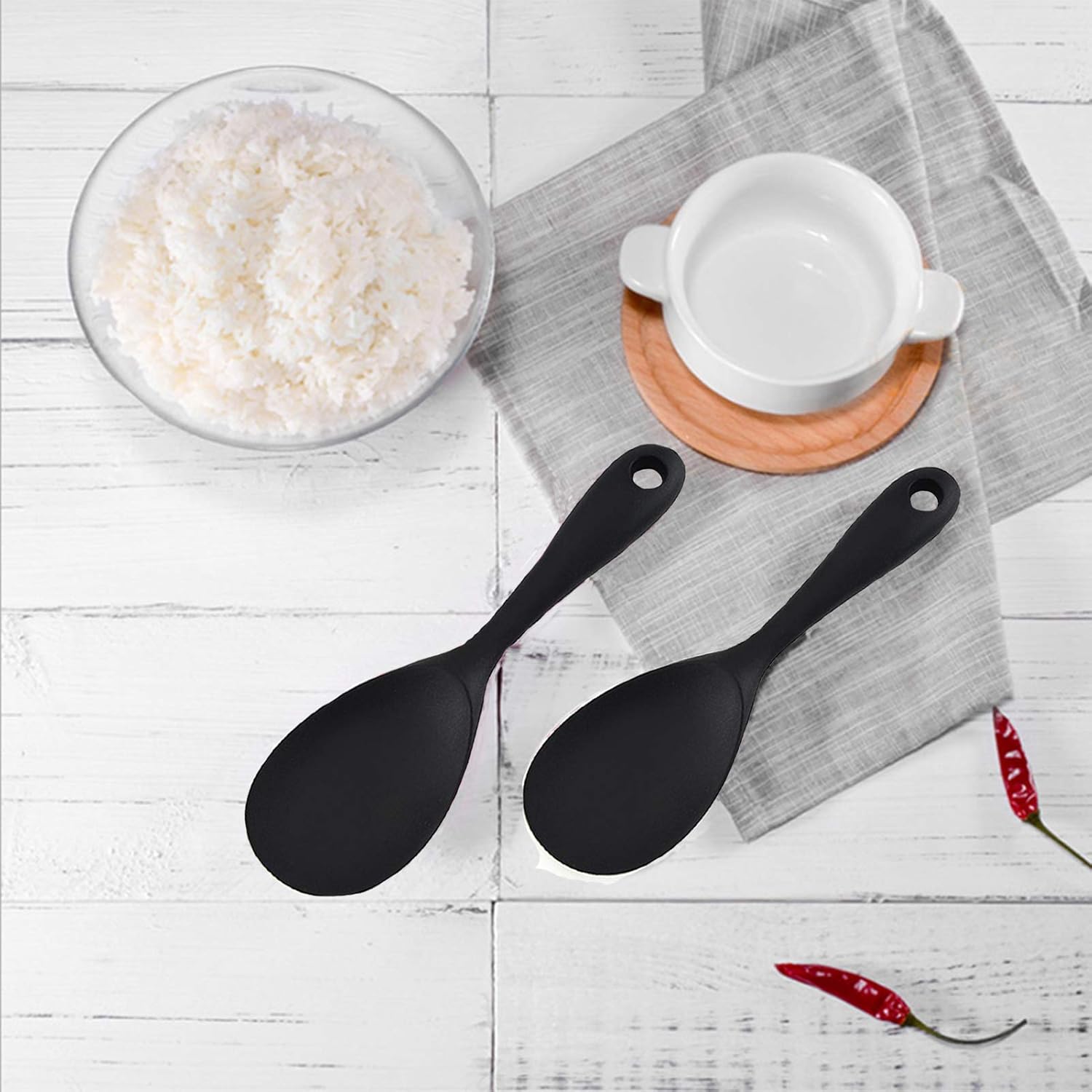 Silicone Rice Paddle Spoon Set - Kitchen Gadgets Images recension och pris