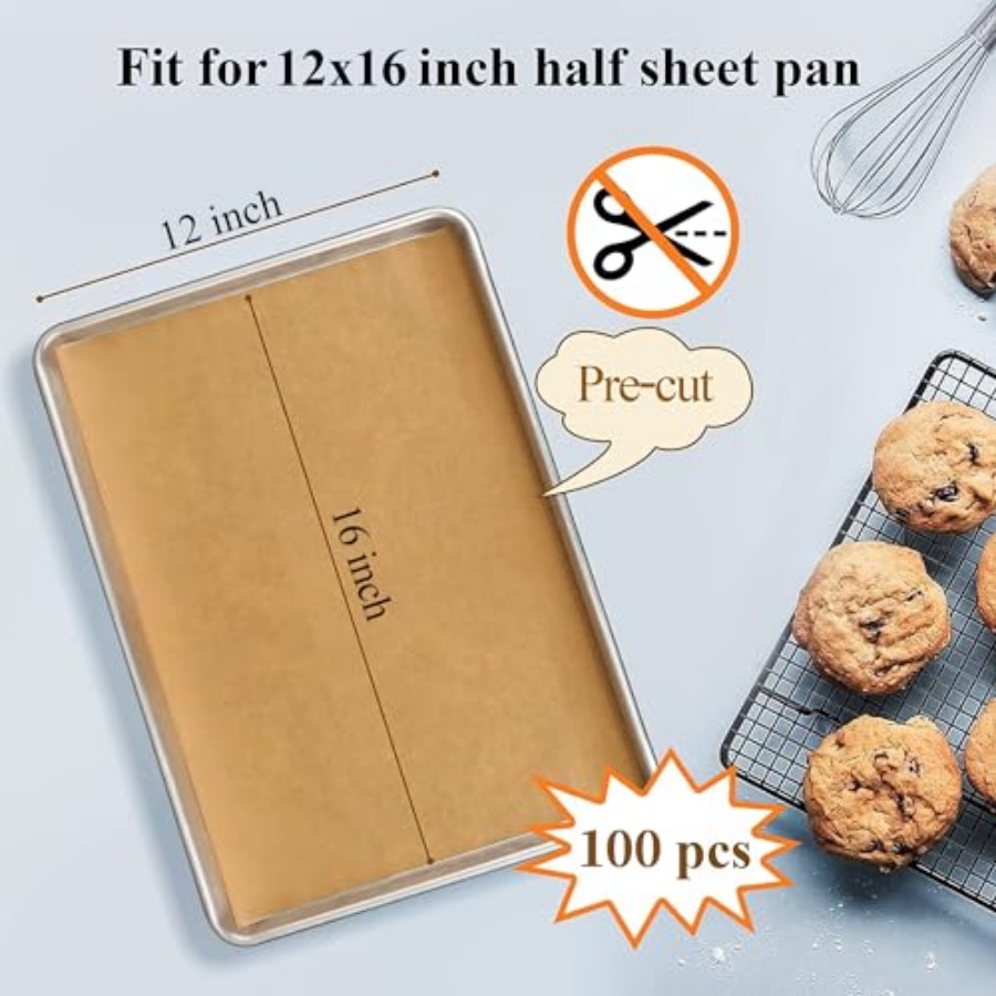 100PCS Unbleached Parchment Pa - Kitchen Gadgets & Toys recension och pris