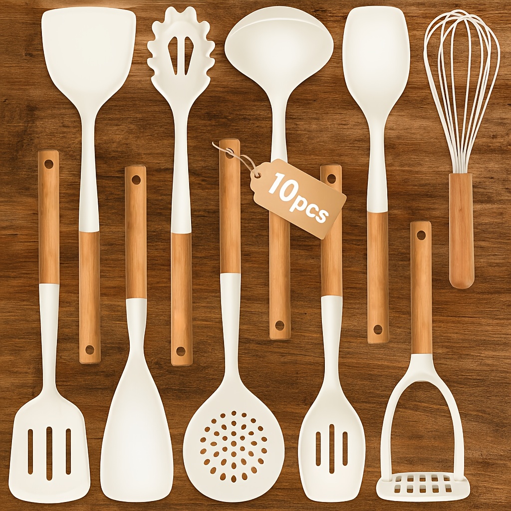 10Pcs Silicone Cooking Utensil - Kitchen Gadgets In China recension och pris