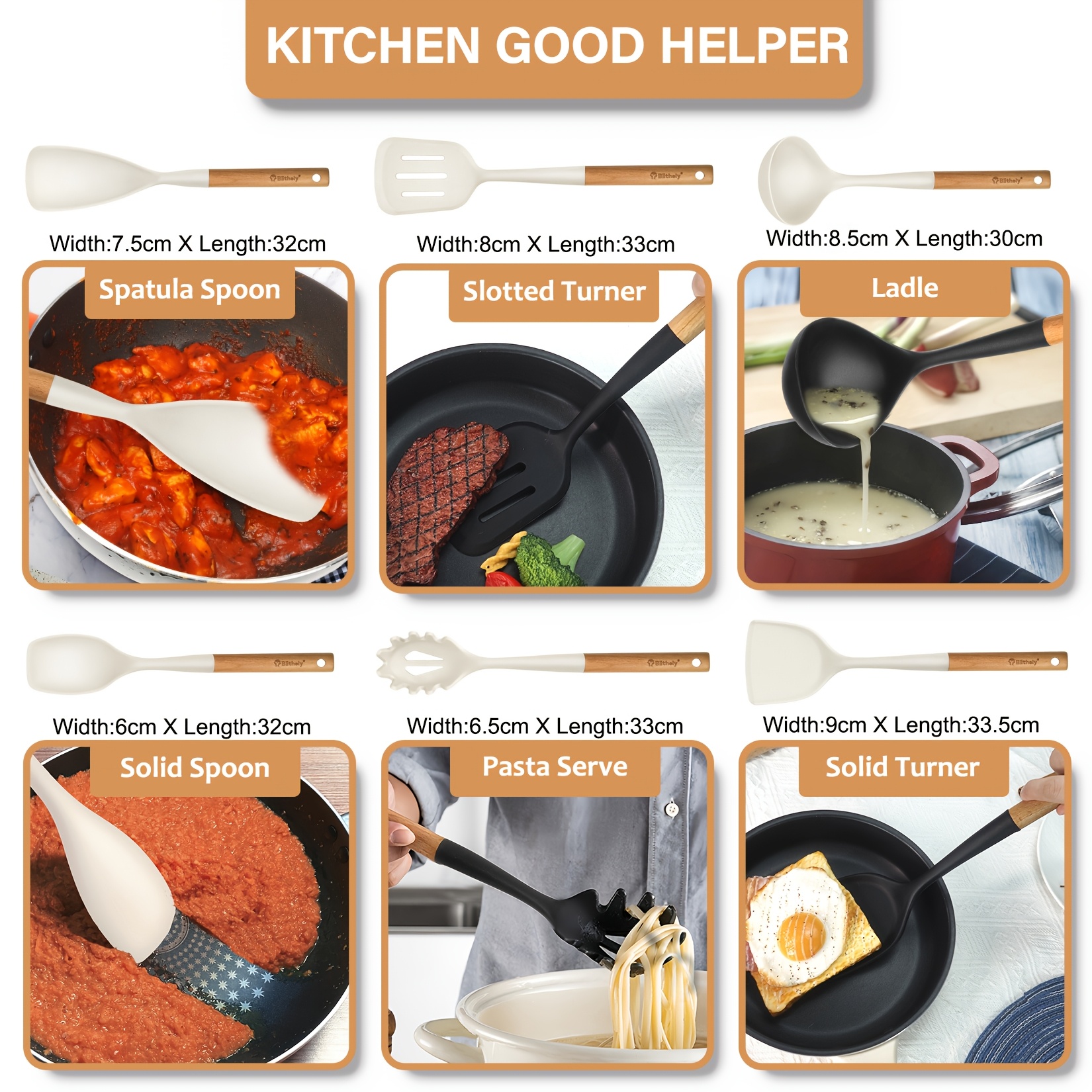 10Pcs Silicone Cooking Utensil - Kitchen Gadgets In China recension och pris