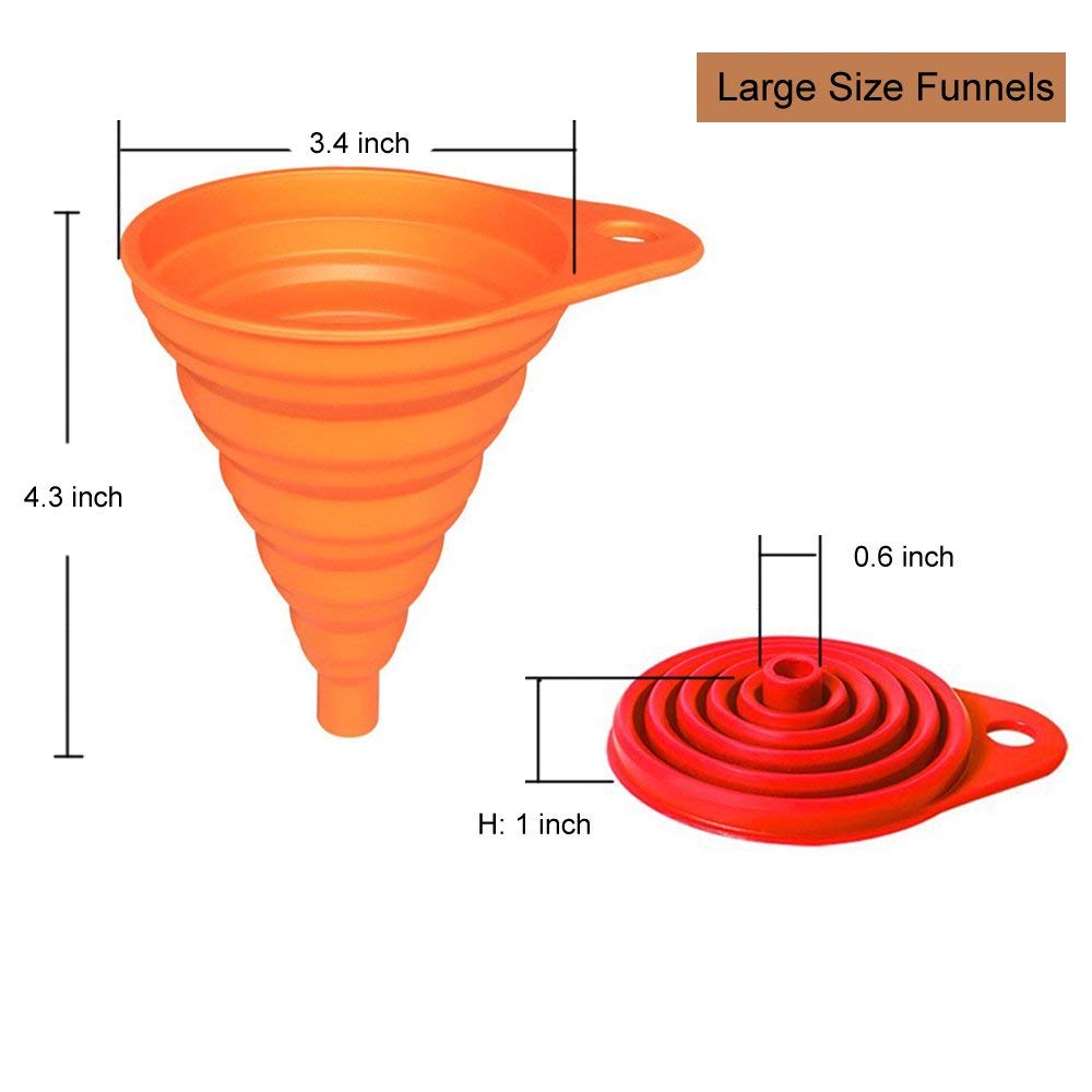 4-Pack Collapsible Silicone Fu - Kitchen Gadgets Images recension och pris