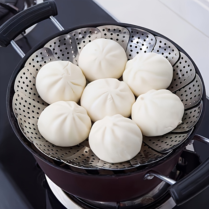 Foldable Stainless Steel Steam - Silicone Steamer Basket recension och pris